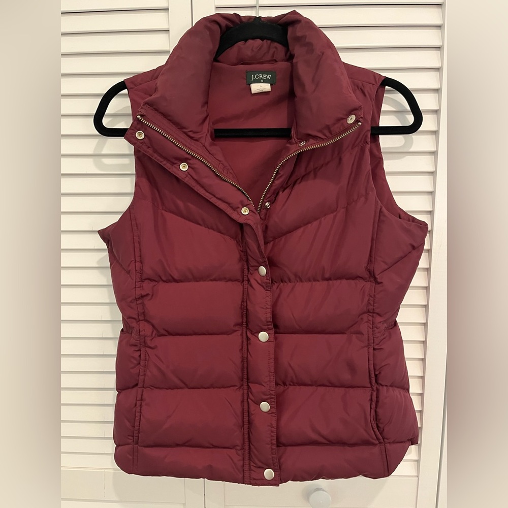 J. Crew | Maroon | Puffer Vest | Size S